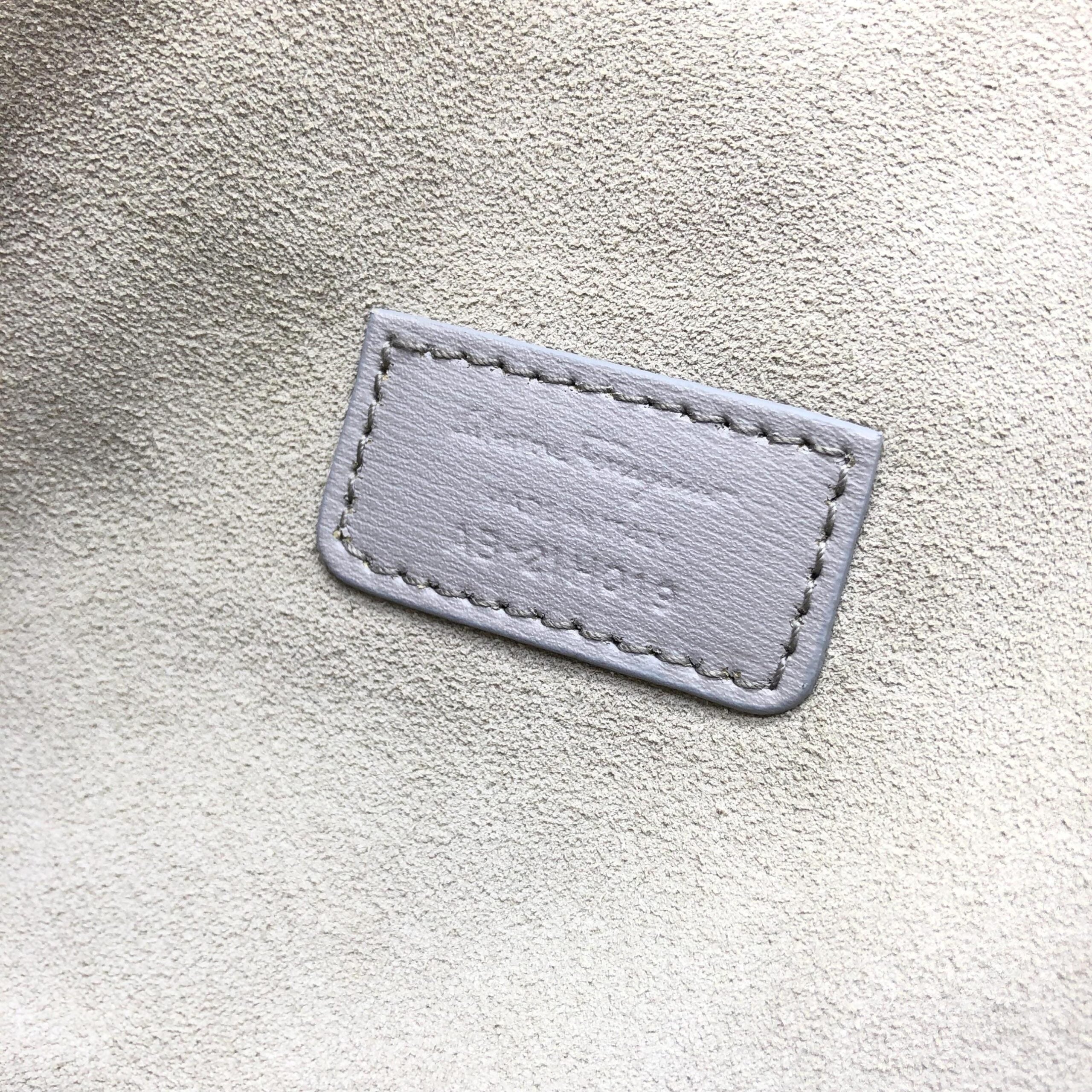 Gancio City Light Grey Leather Tote Bag