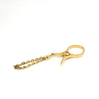 Gold Metal Glove Holder Keychain
