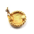 Gold Plated CC Clip On Earrings