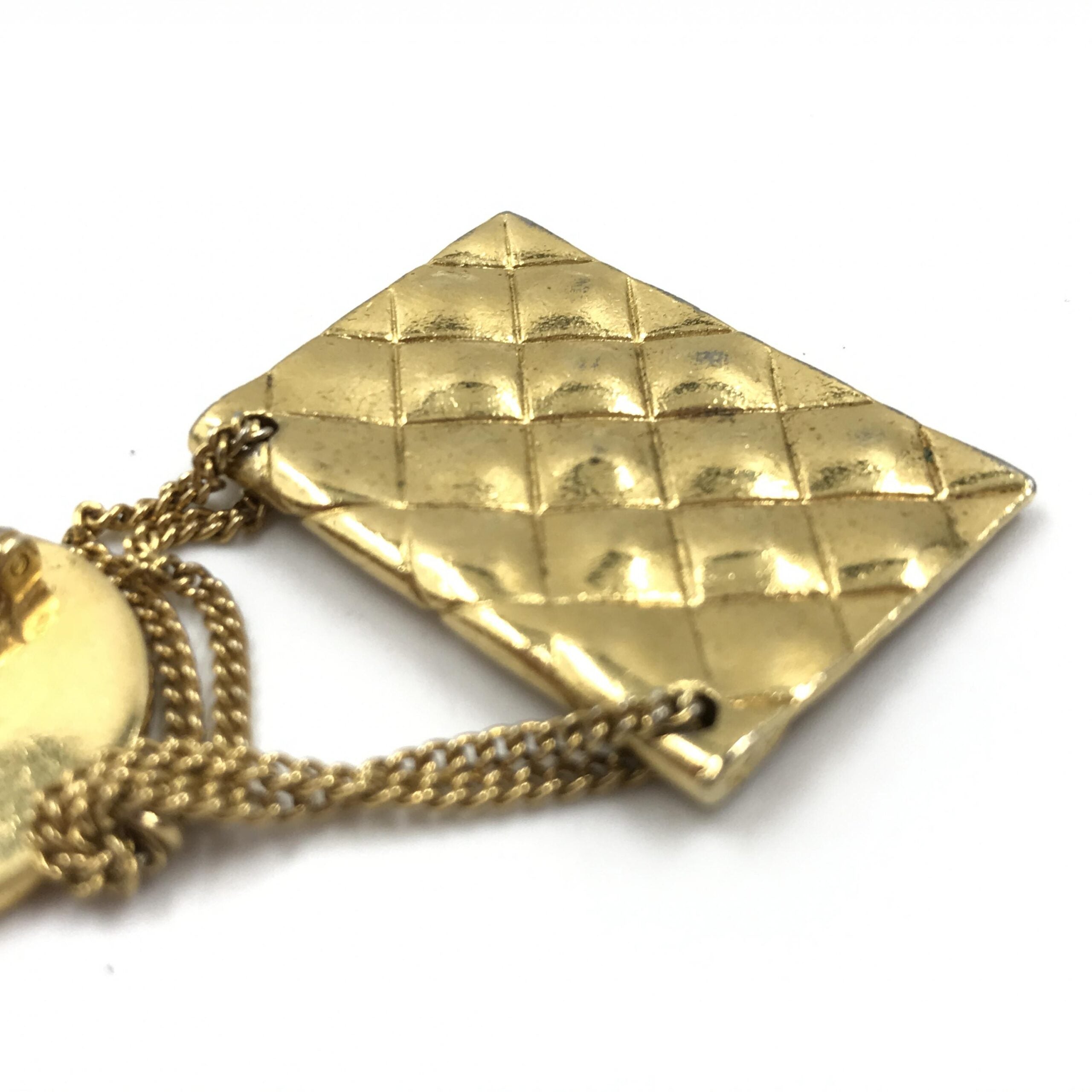Gold Plated Bag Motif Brooch