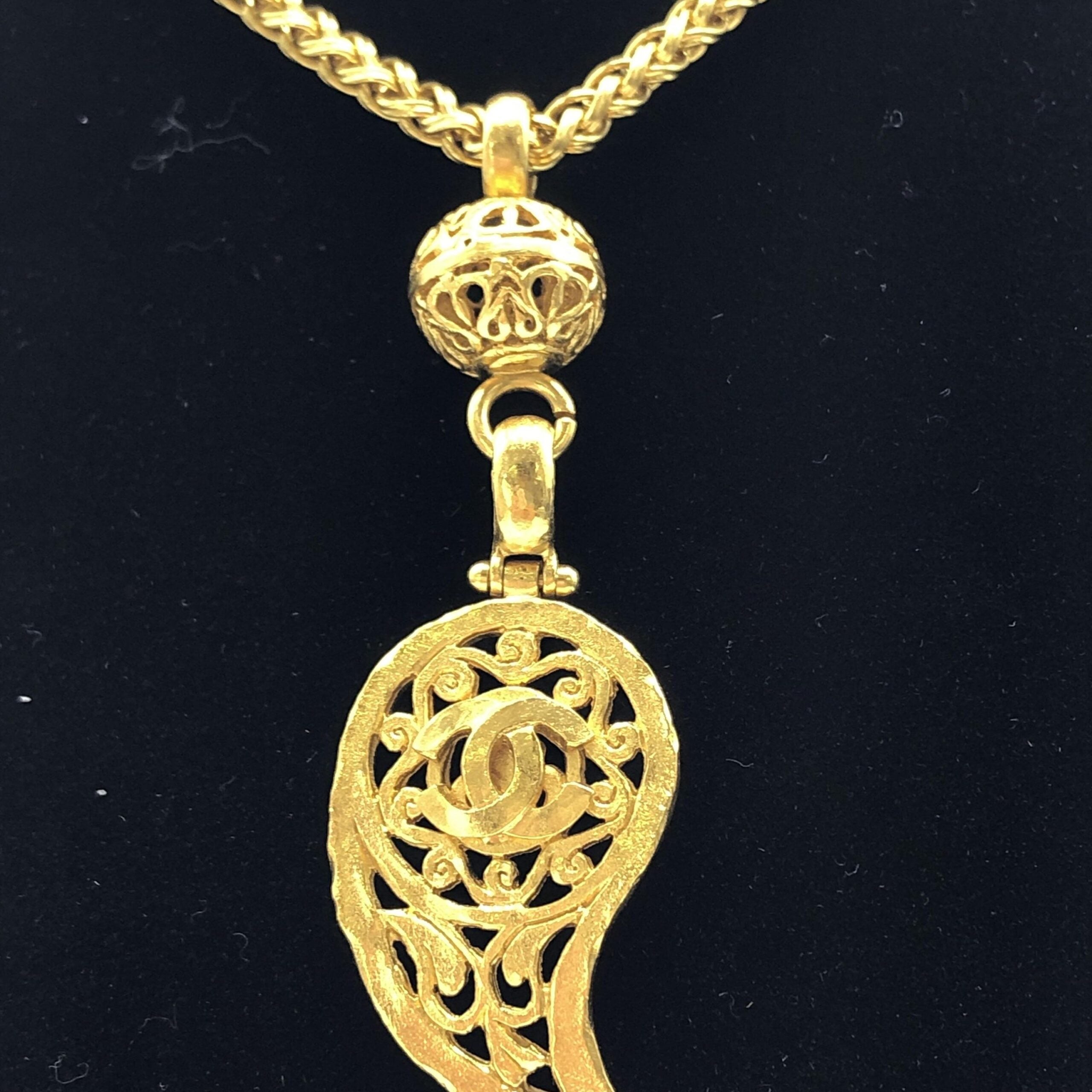 Gold Plated Coco Mark Necklace