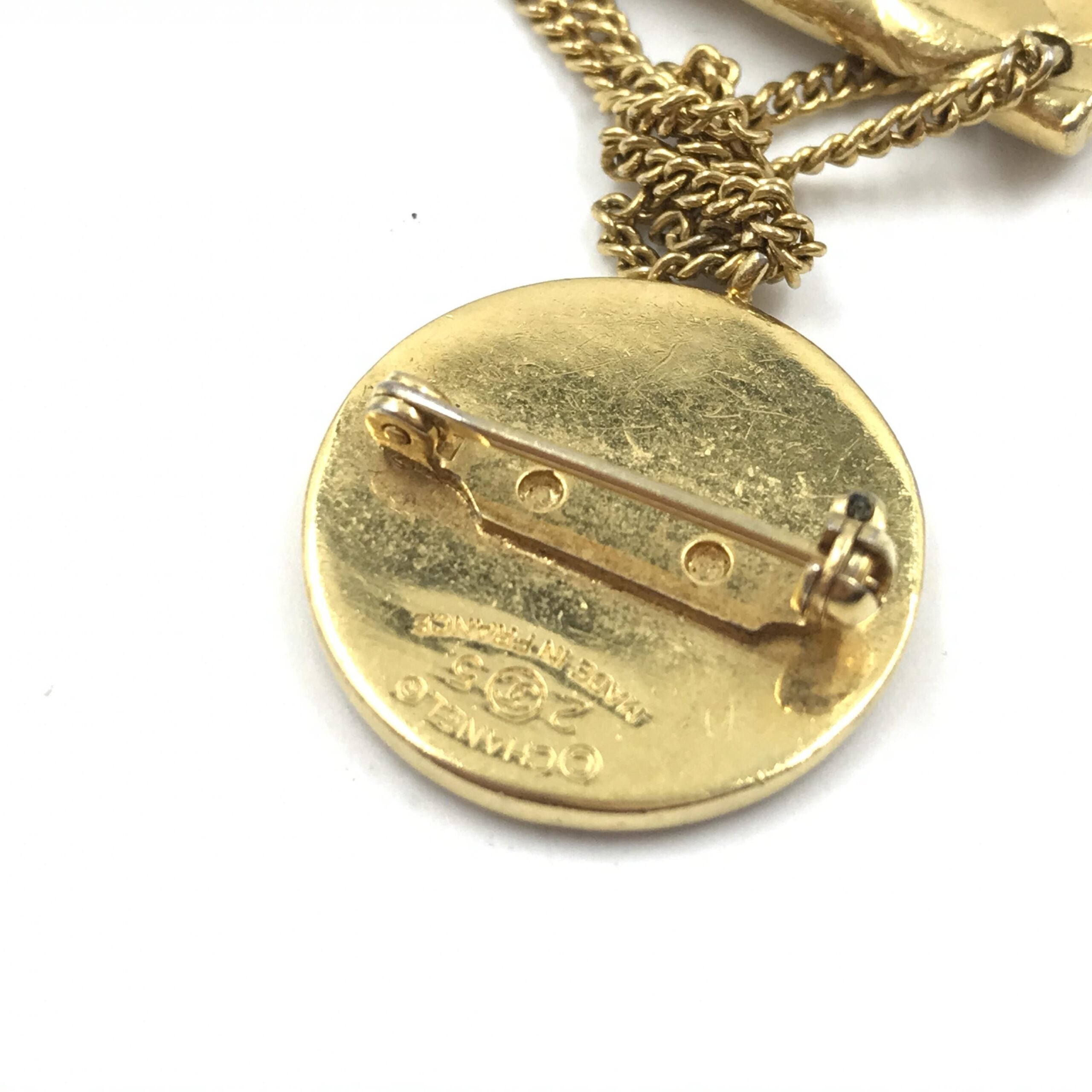 Gold Plated Bag Motif Brooch