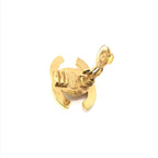 Gold PLated CC Turnlock Clip-On Earrings