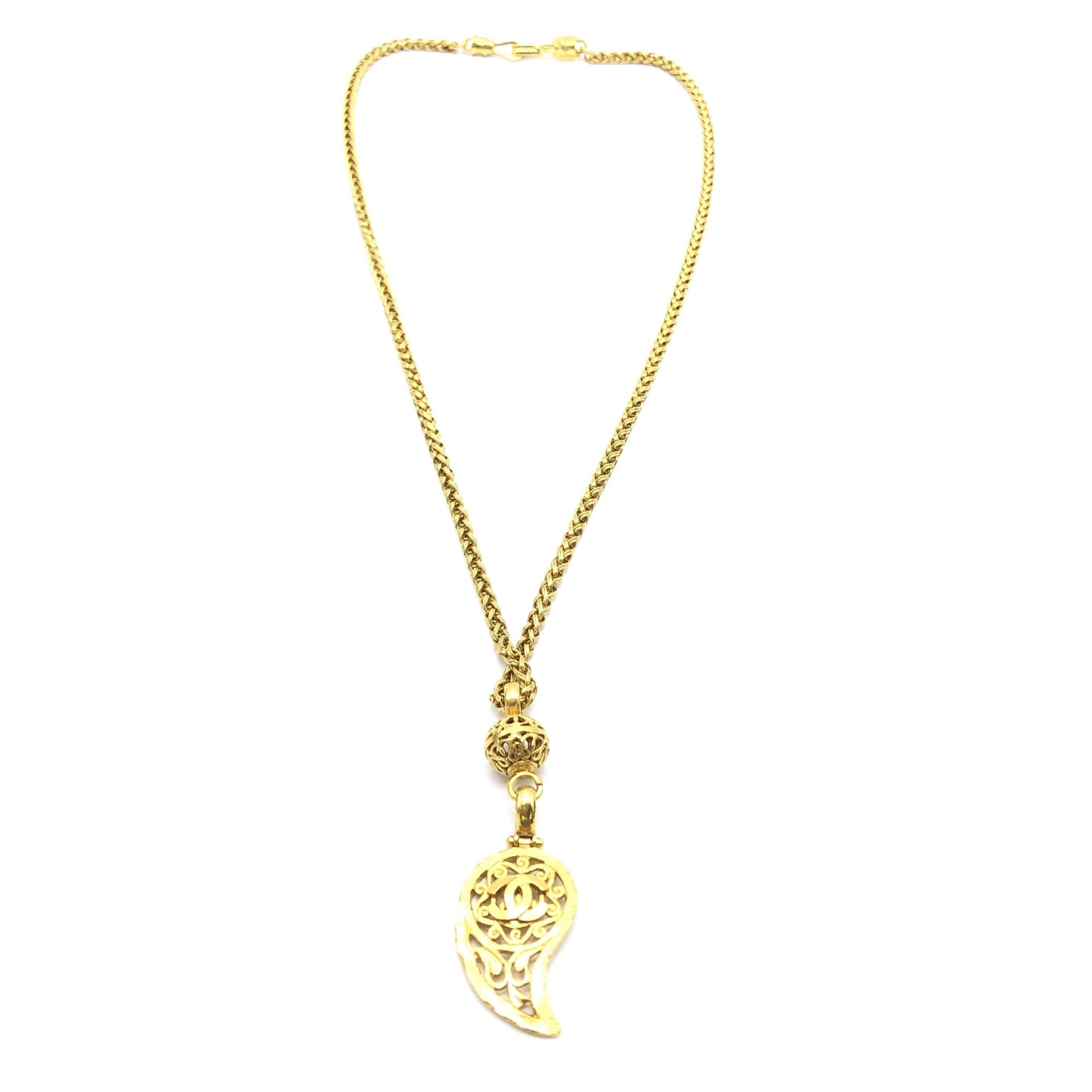 Gold Plated Coco Mark Necklace