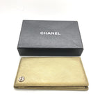 Gold Tone Caviar Leather Bifold Wallet