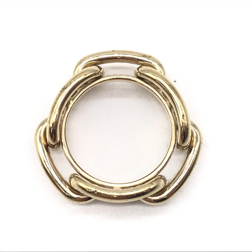 Gold-Plated Scarf Ring Accessory