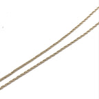 Gold Tone Bow Pendant Chain Necklace