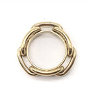 Gold-Plated Scarf Ring Accessory