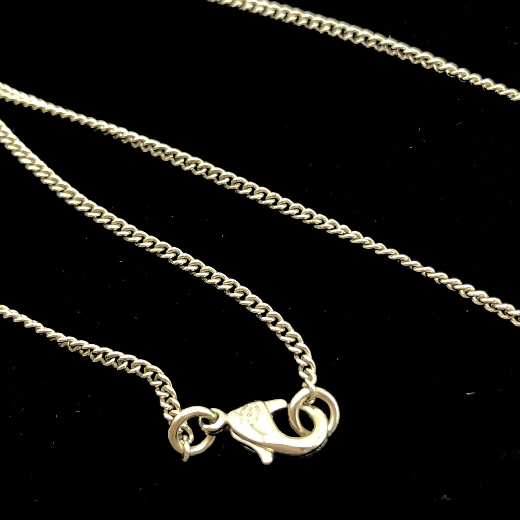 Gold Tone CC Circle Pendant Necklace