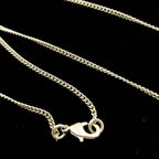 Gold Tone CC Circle Pendant Necklace