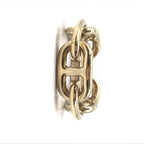Gold-Plated Scarf Ring Accessory