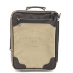 Jacquard Canvas Leather Suitcase