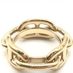 Gold-Plated Scarf Ring Accessory