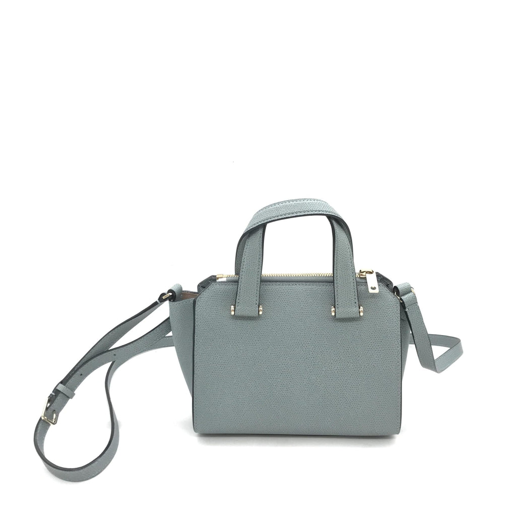 Leather Tote Bag In Gray