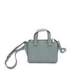 Leather Tote Bag In Gray
