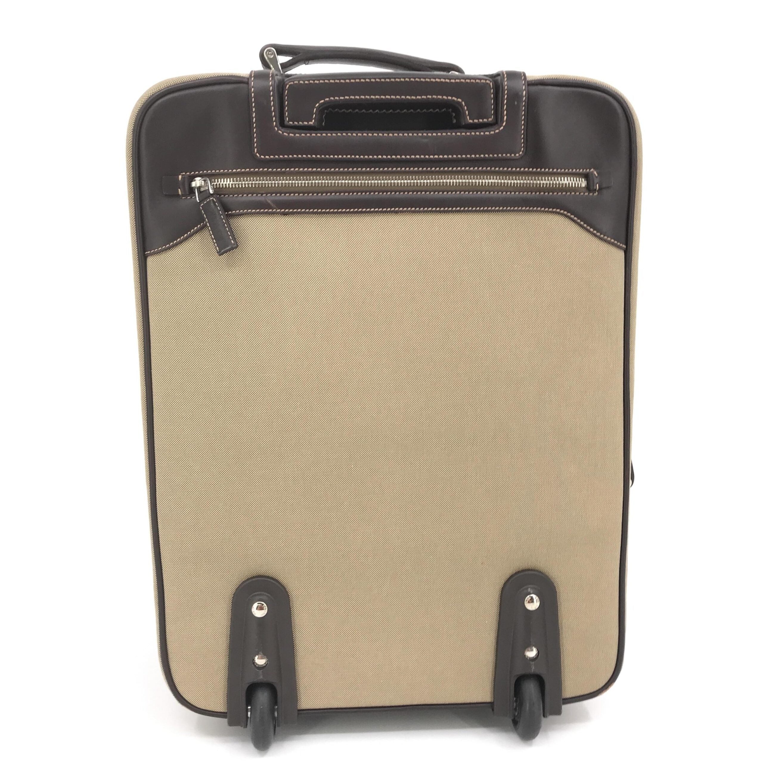 Jacquard Canvas Leather Suitcase
