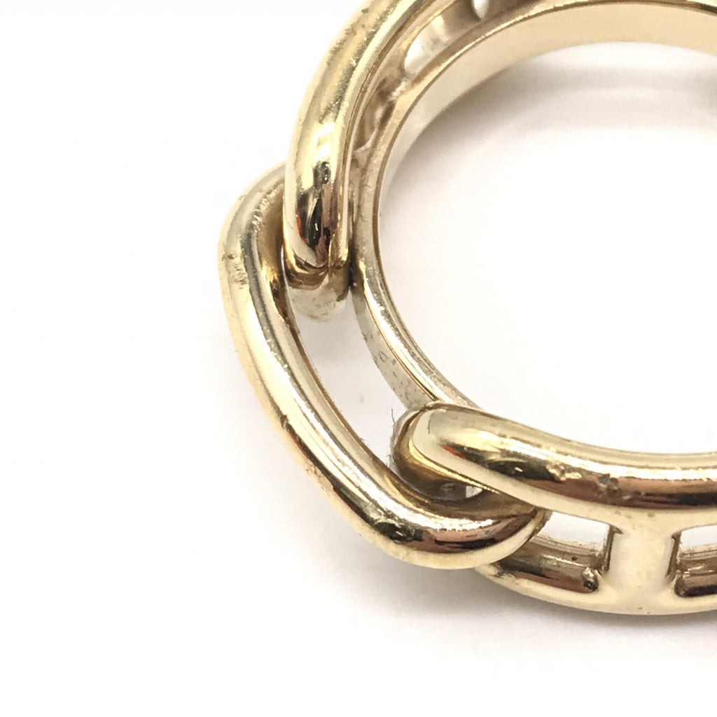 Gold-Plated Scarf Ring Accessory