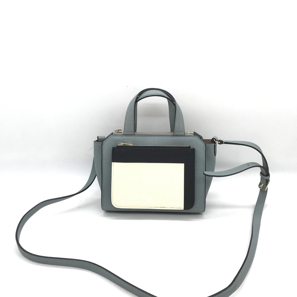 Leather Tote Bag In Gray