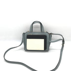 Leather Tote Bag In Gray