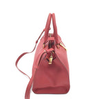 Leather Handbag With Y Logo