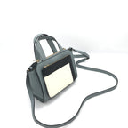 Leather Tote Bag In Gray