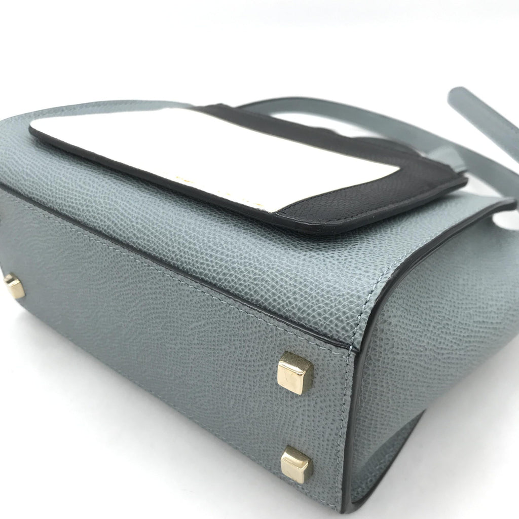 Leather Tote Bag In Gray