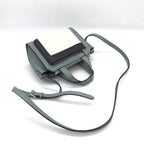 Leather Tote Bag In Gray