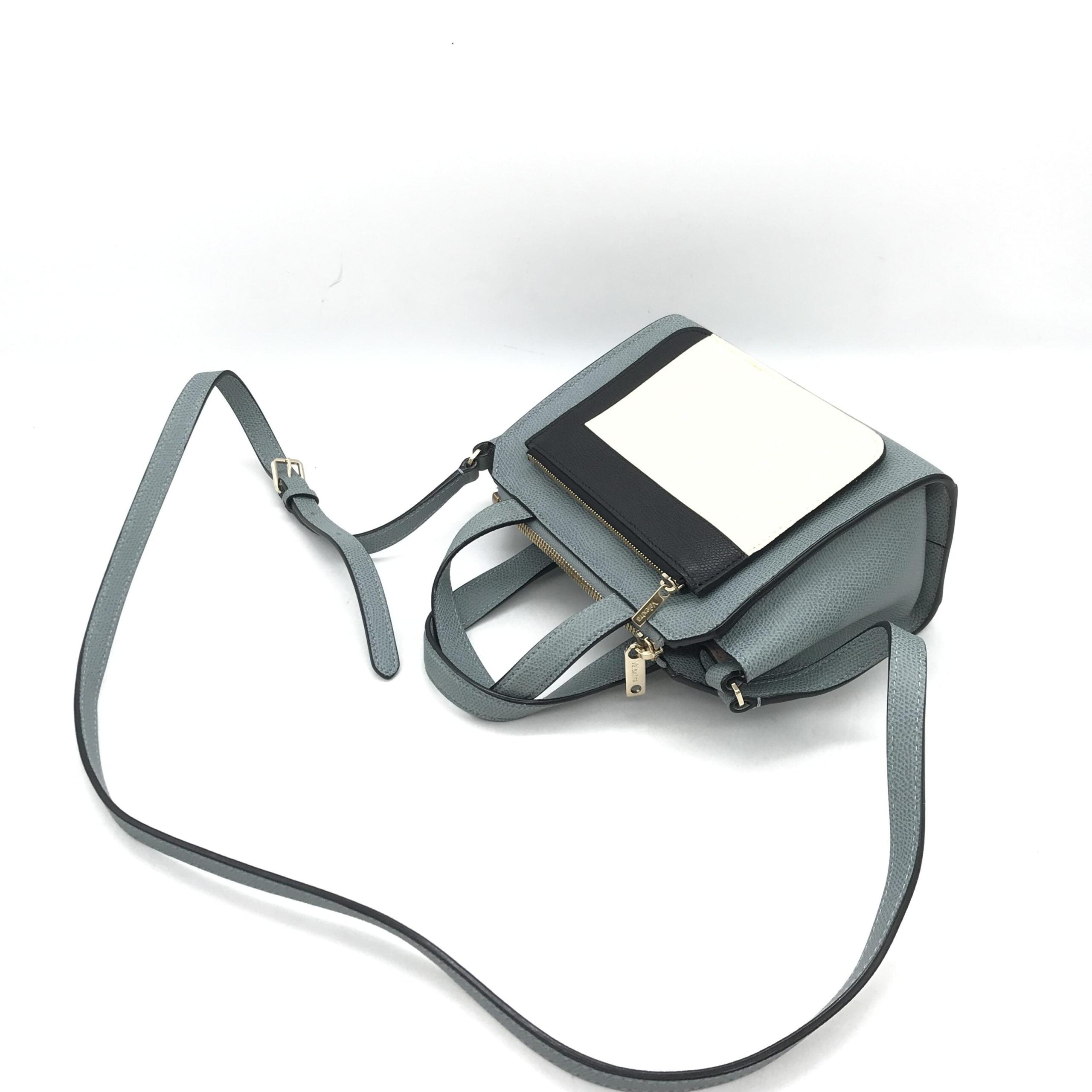 Leather Tote Bag In Gray