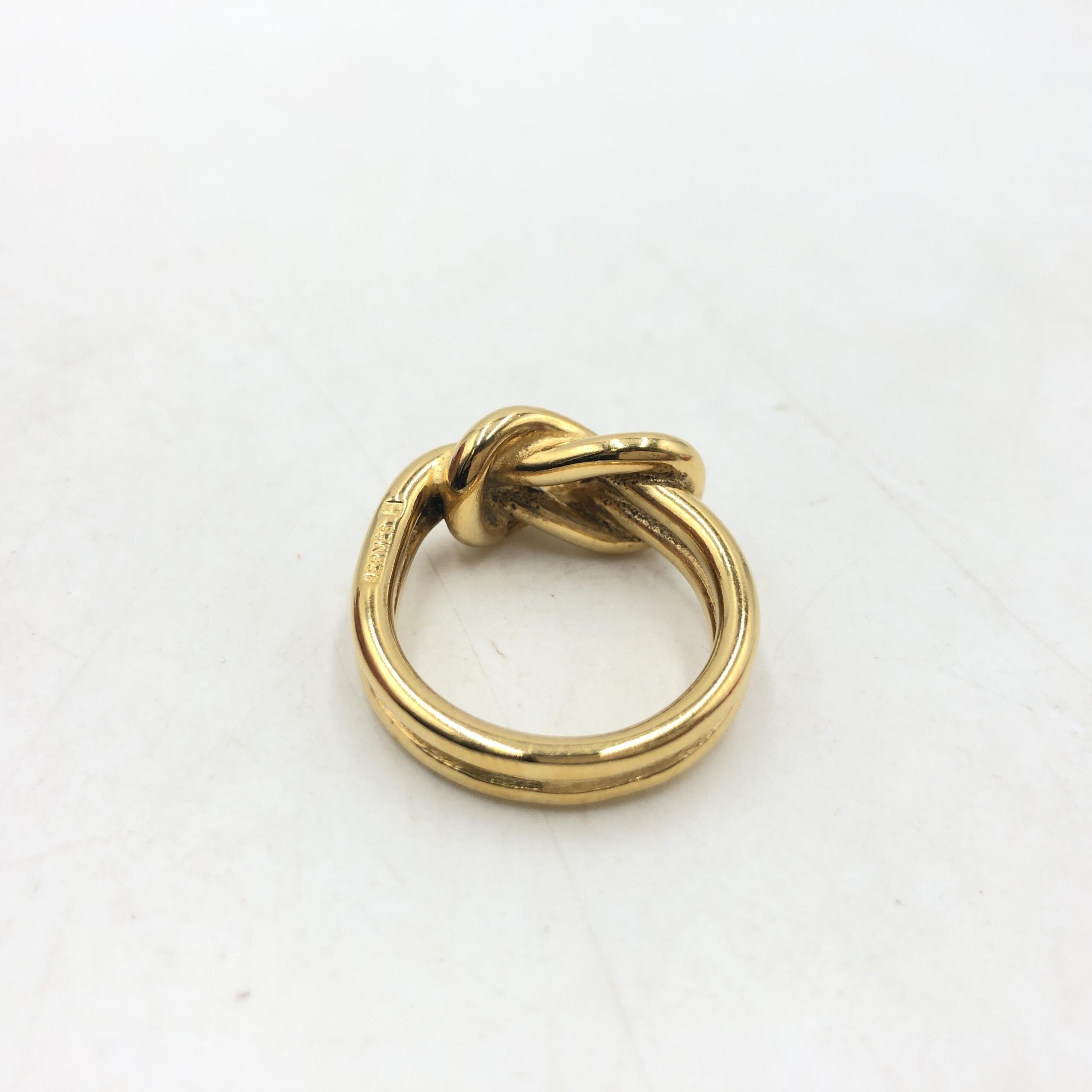 Hermes Vintage And Antique Plain Gold Ring