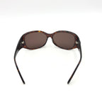 Oval-Shaped Brown Sunglasses