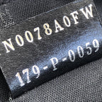 Moss Green Leather Clutch With Logo