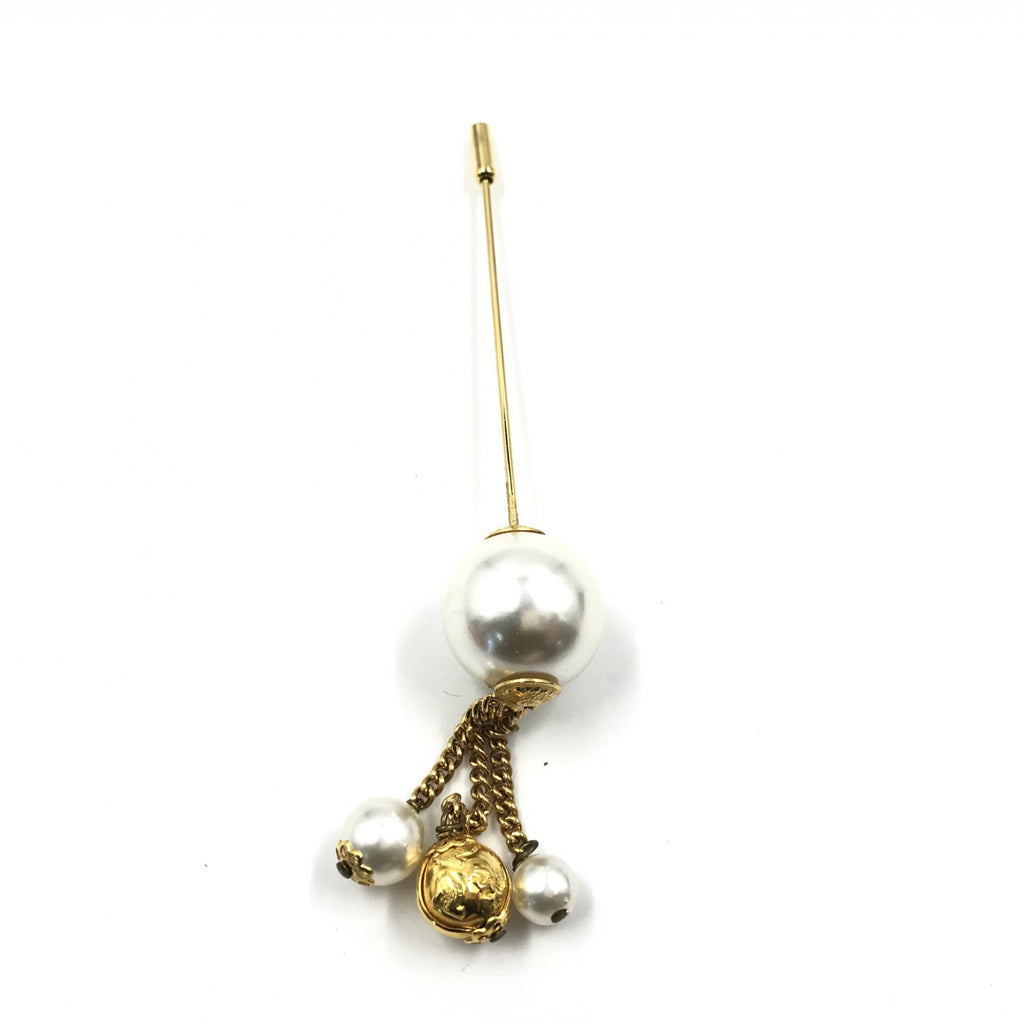 Pin Brooch, Pearl Style, Box