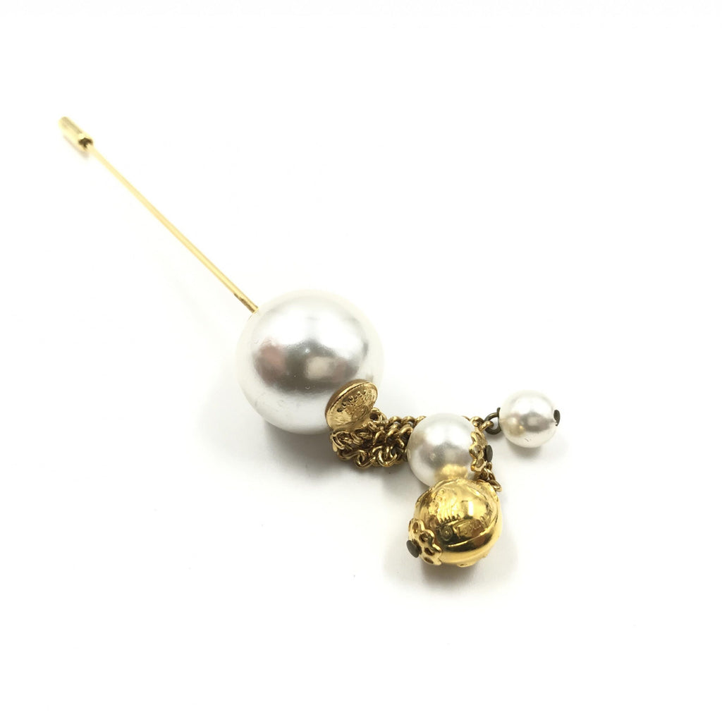 Pin Brooch, Pearl Style, Box