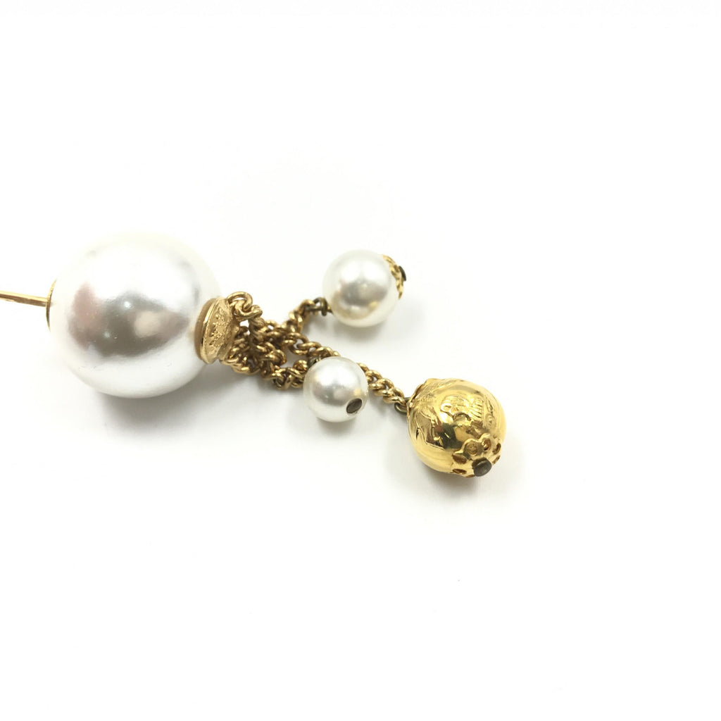 Pin Brooch, Pearl Style, Box