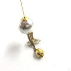 Pin Brooch, Pearl Style, Box