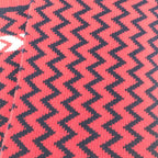 Red Zigzag Wool Knit Scarf