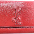 Red Patent Leather Clutch Bag