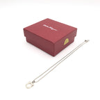 Silver Plated Necklace With Crystal Pendant