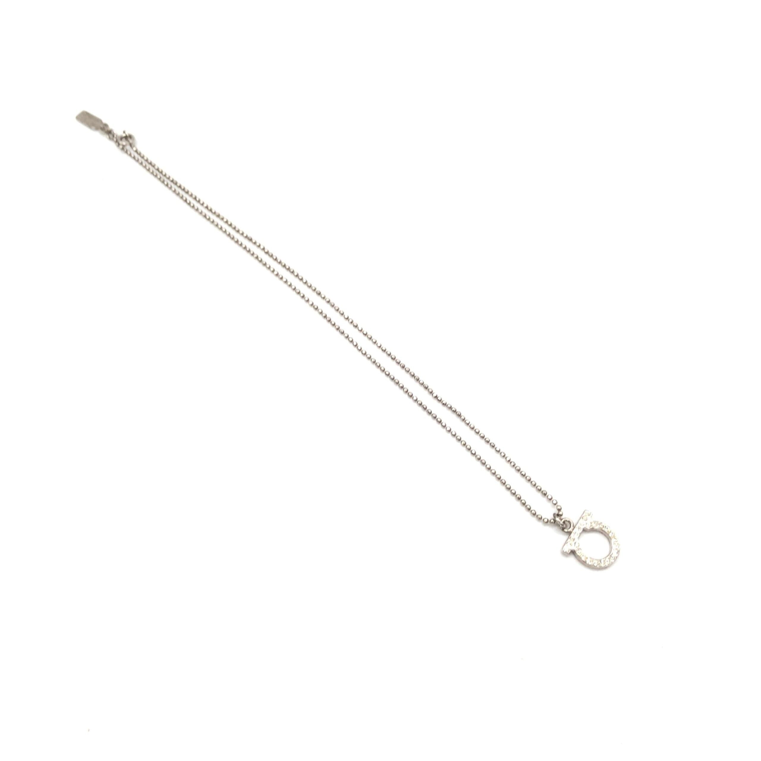 Silver Plated Necklace With Crystal Pendant