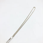 Sterling Silver G Bar Pendant Necklace