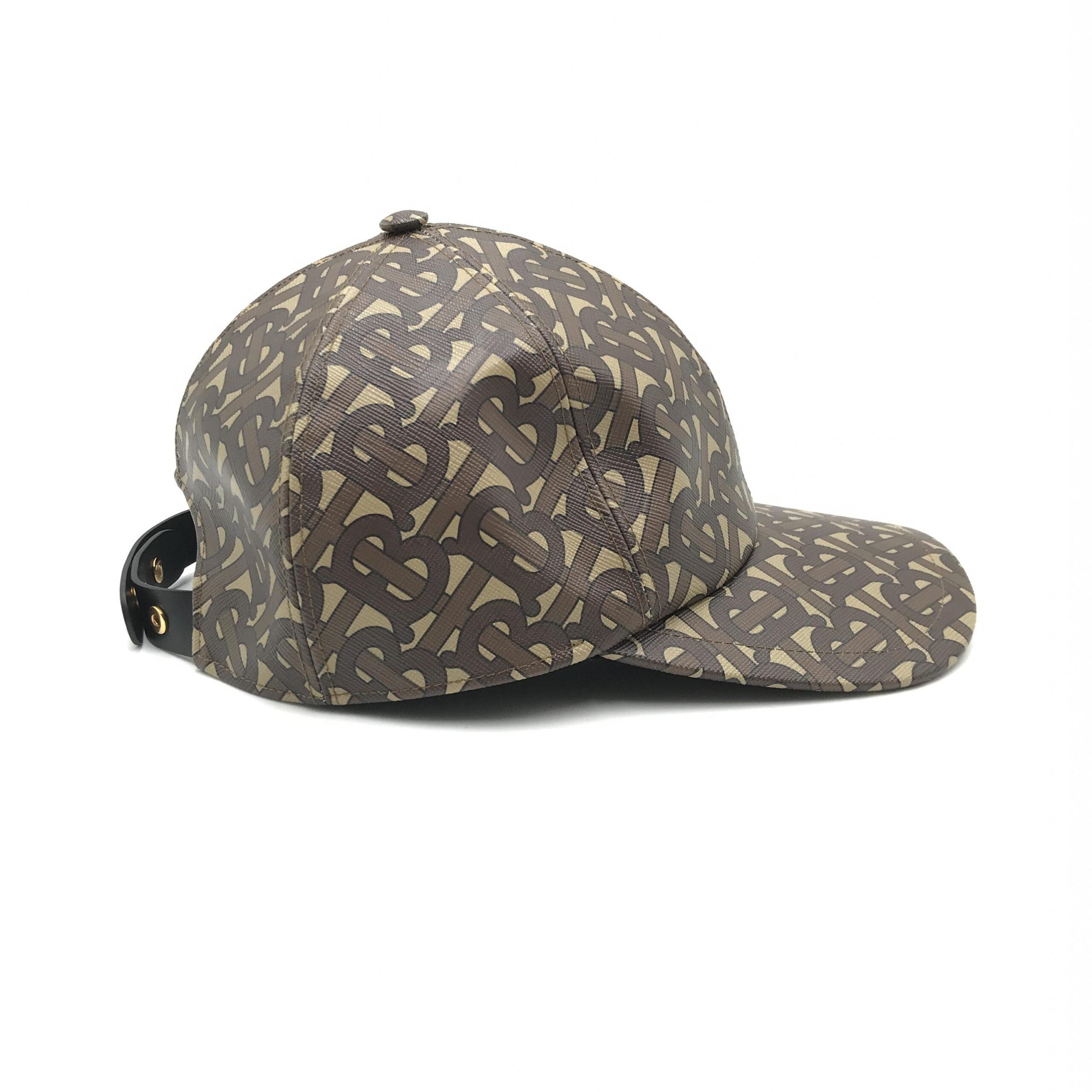 TB Monogram Baseball Cap In Brown
