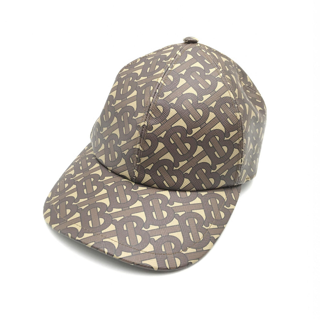 TB Monogram Baseball Cap In Brown