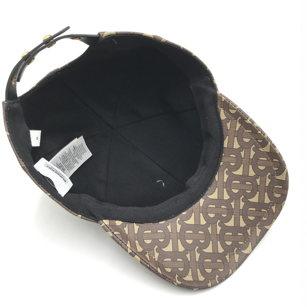 TB Monogram Baseball Cap In Brown