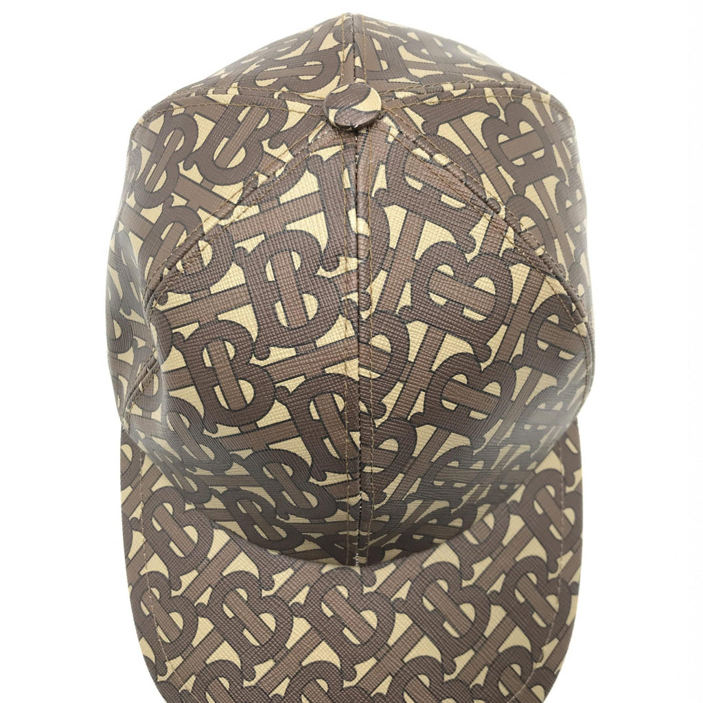 TB Monogram Baseball Cap In Brown
