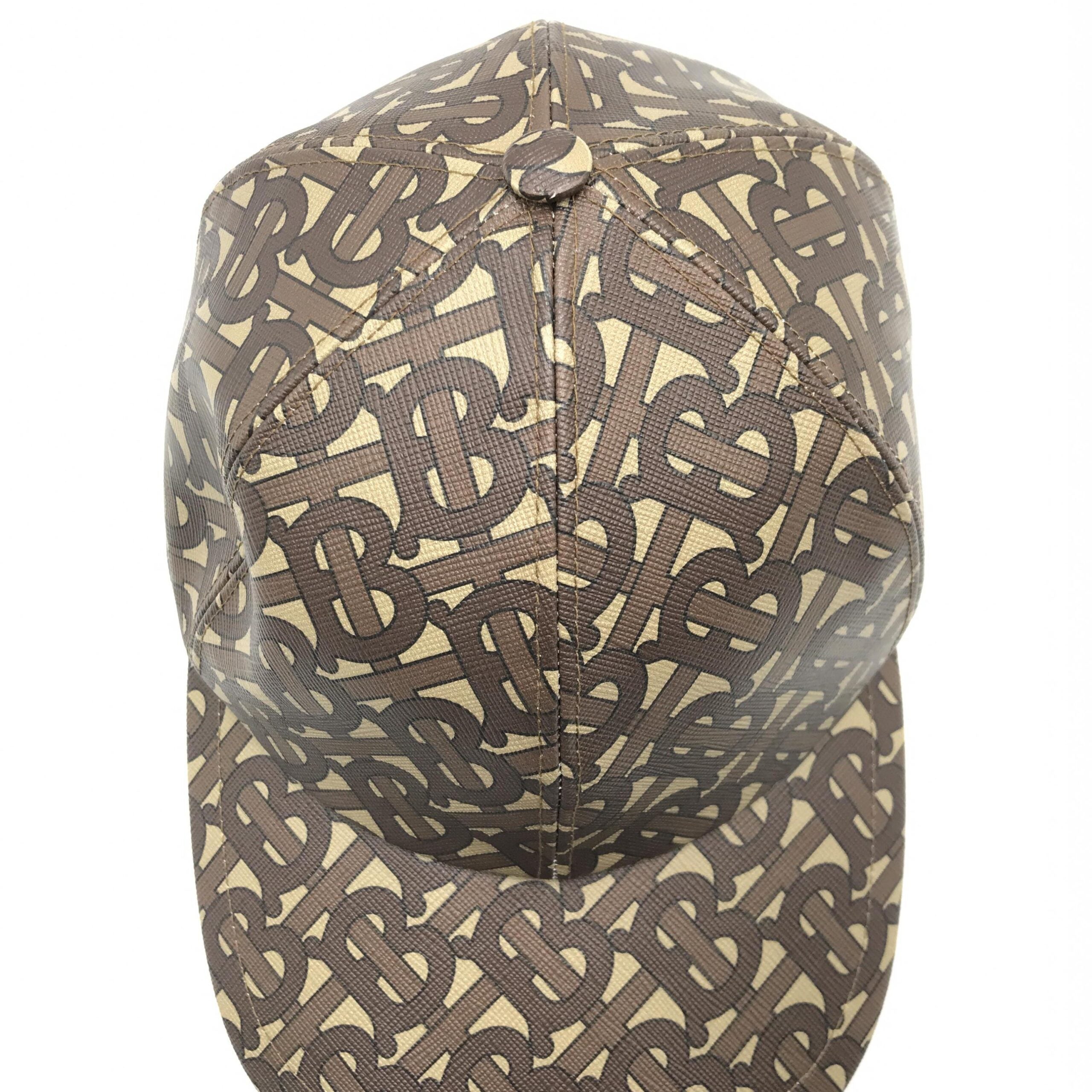 TB Monogram Baseball Cap In Brown