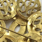 Chanel Costume Jewlery Vintage Brooch Coco Medallian