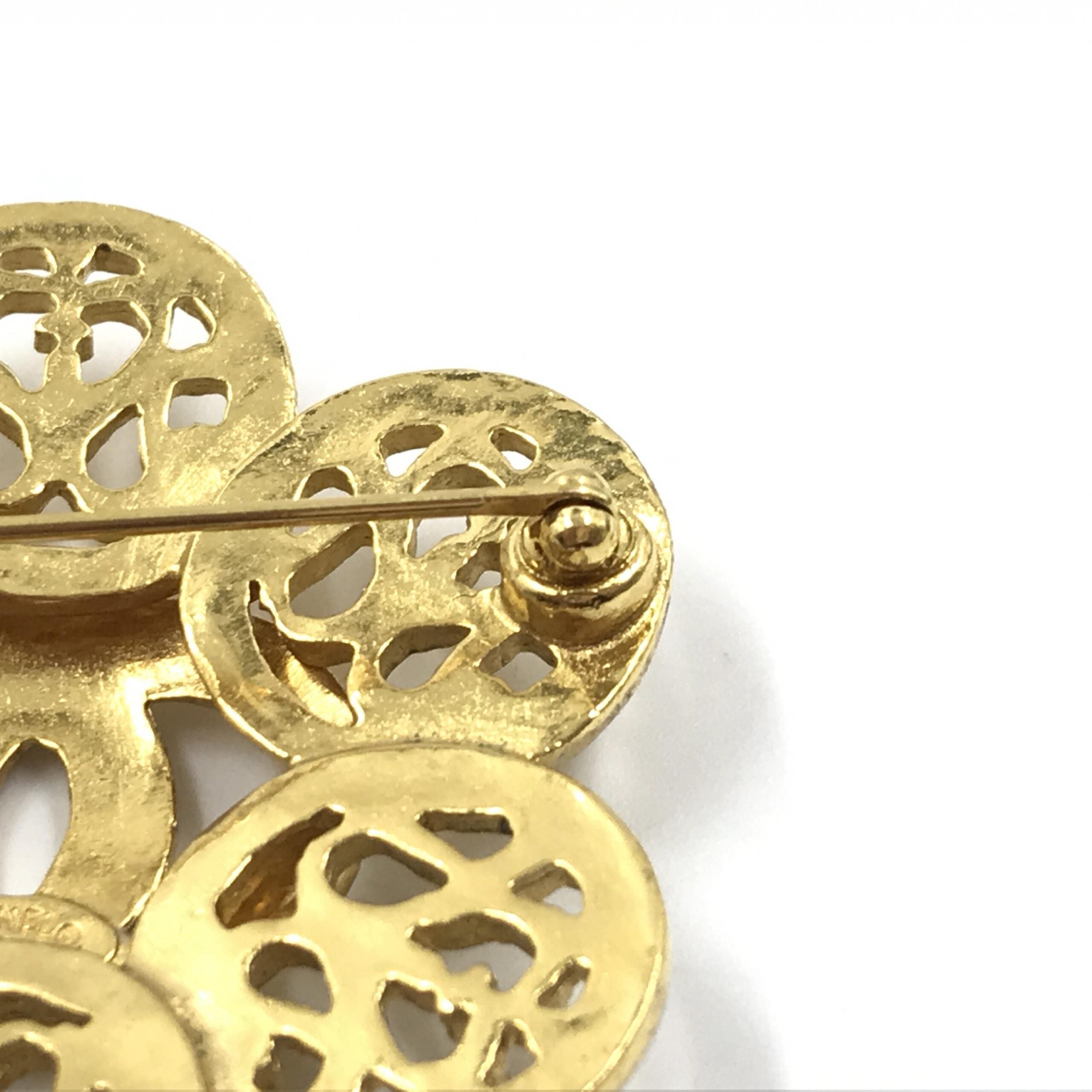 Chanel Costume Jewlery Vintage Brooch Coco Medallian