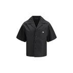 Black Recycled Polyamide Shortsleeve Shirt