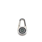 Silver Metal Compass Charm Keychain