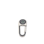 Silver Metal Compass Charm Keychain